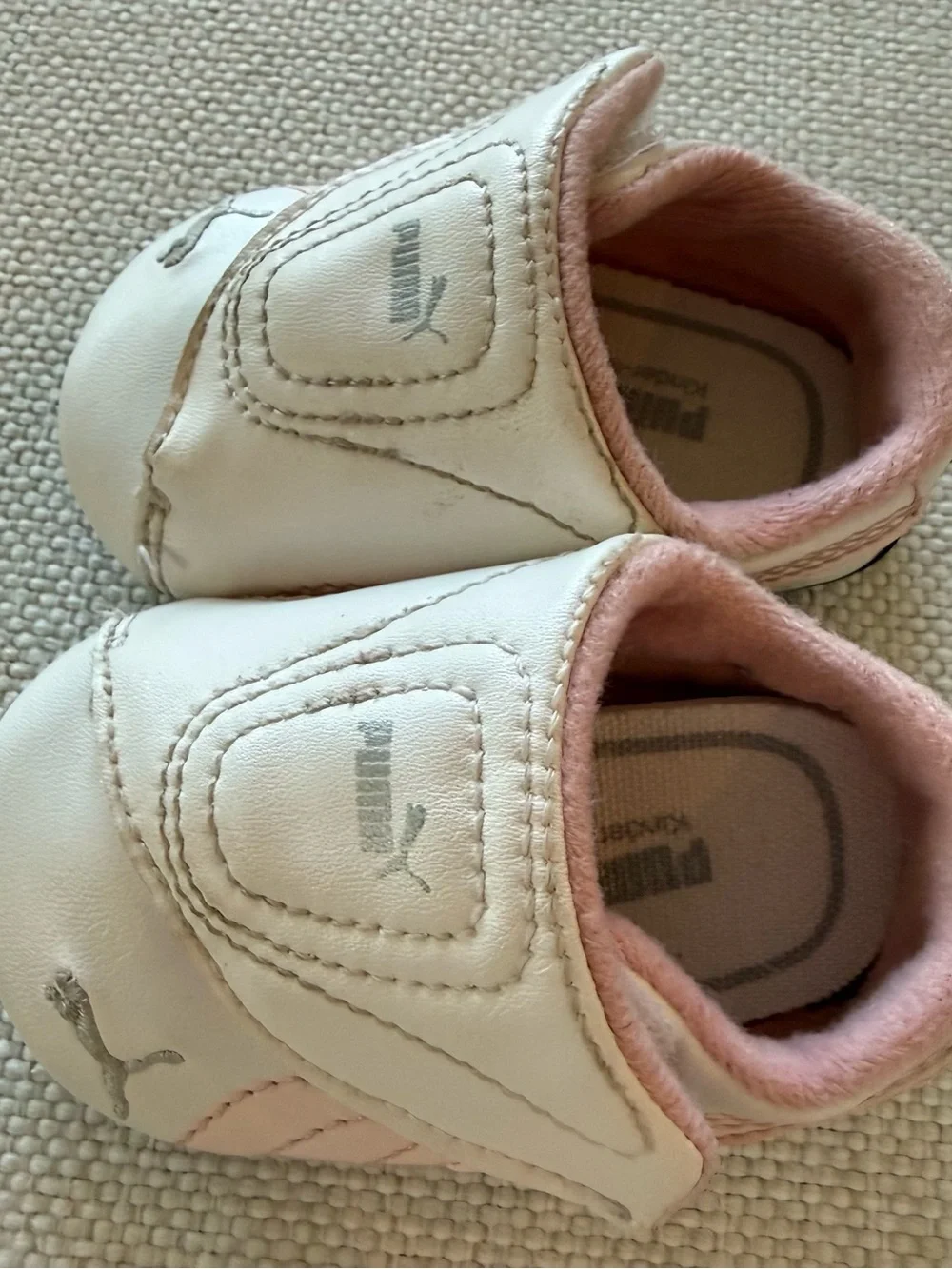 Puma Drift Cat II Crib Infant Sneakers White and Pink - Size 1